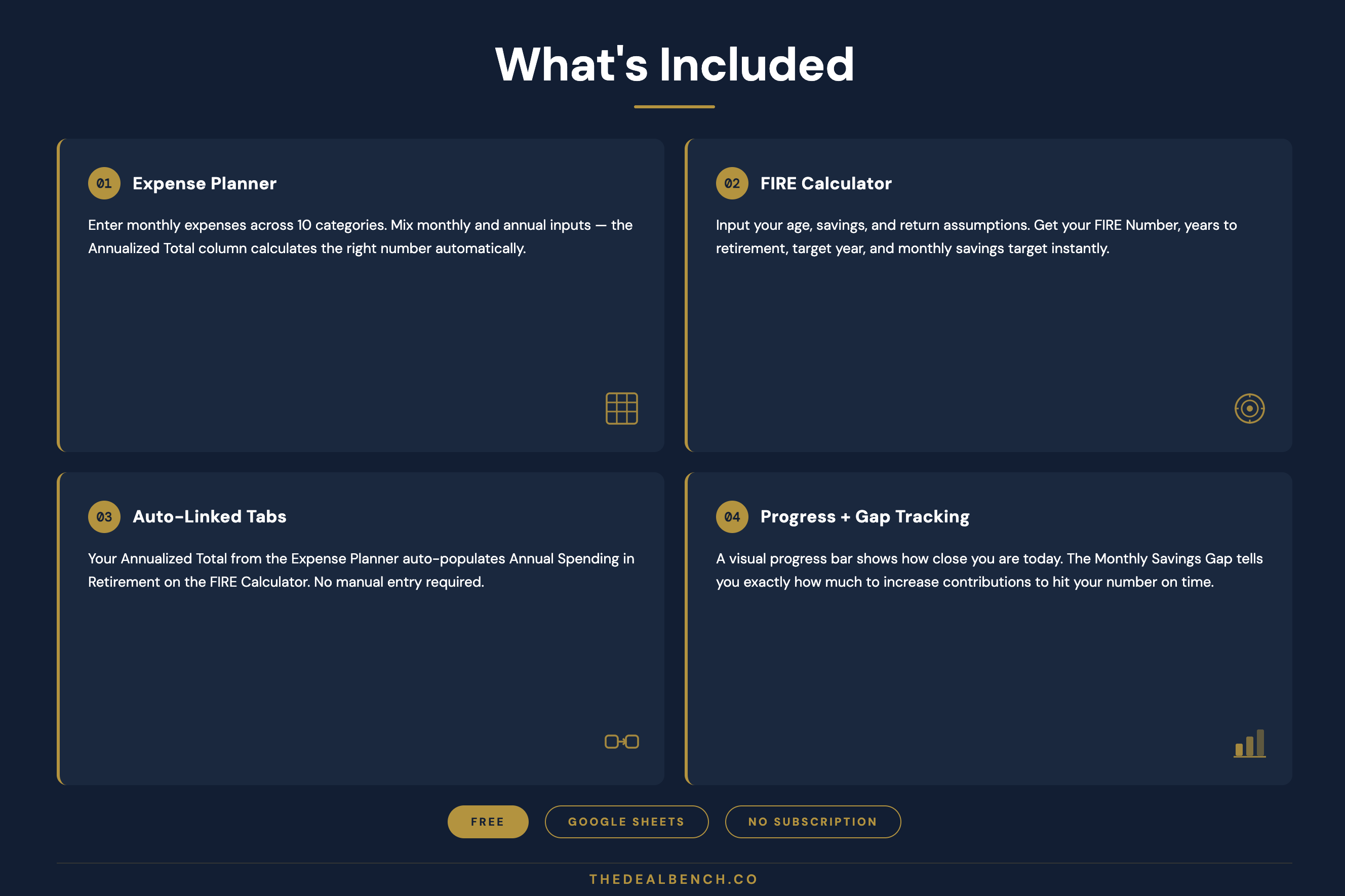 FIRE Calculator — expense planner