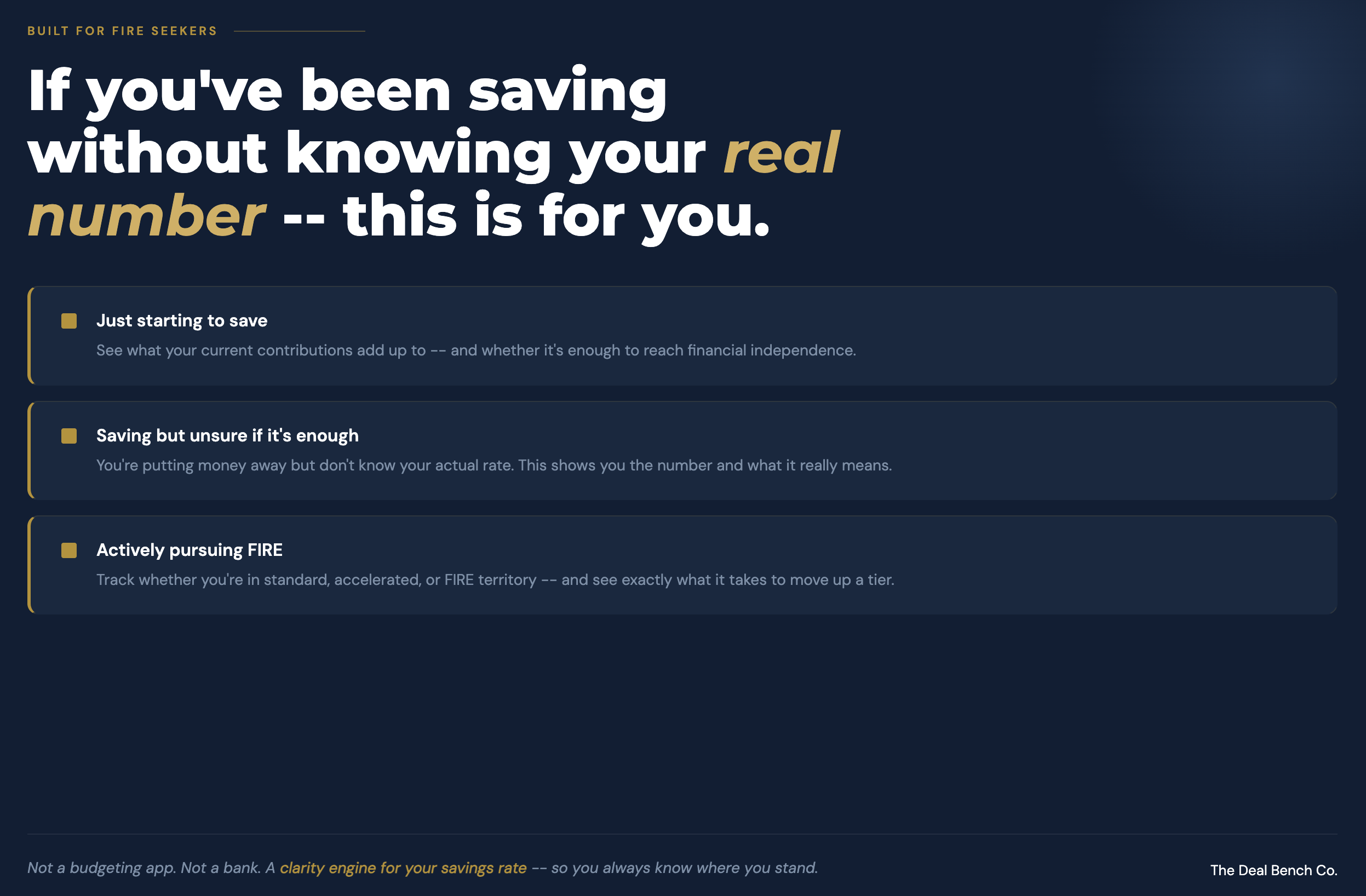 Savings Rate Calculator — full view